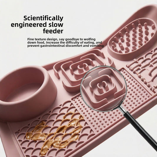 Silicone Pet Slow Feeder Mat with Suction Cups